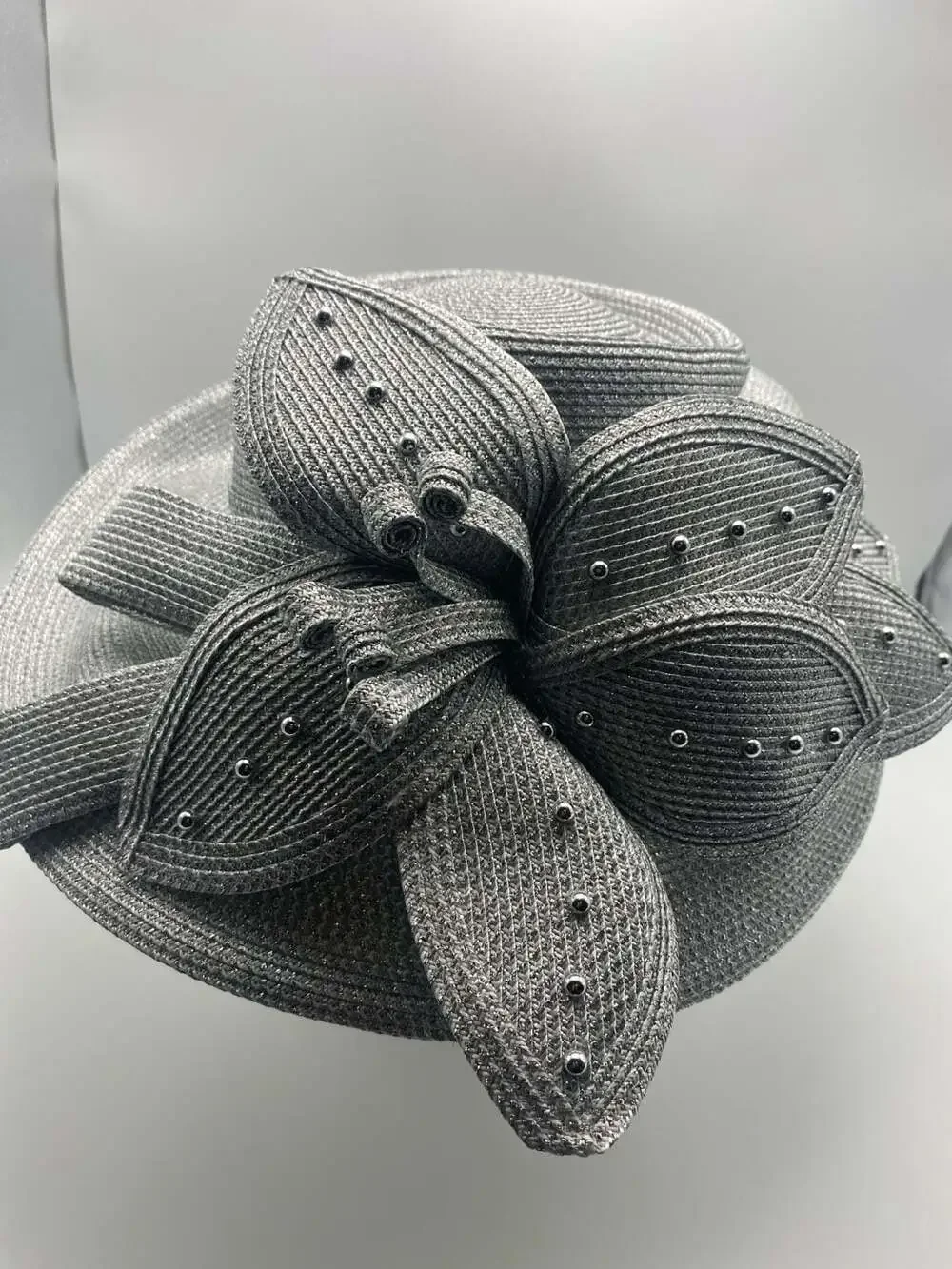 Beautiful Silver Dress / Church Hat by Portofino